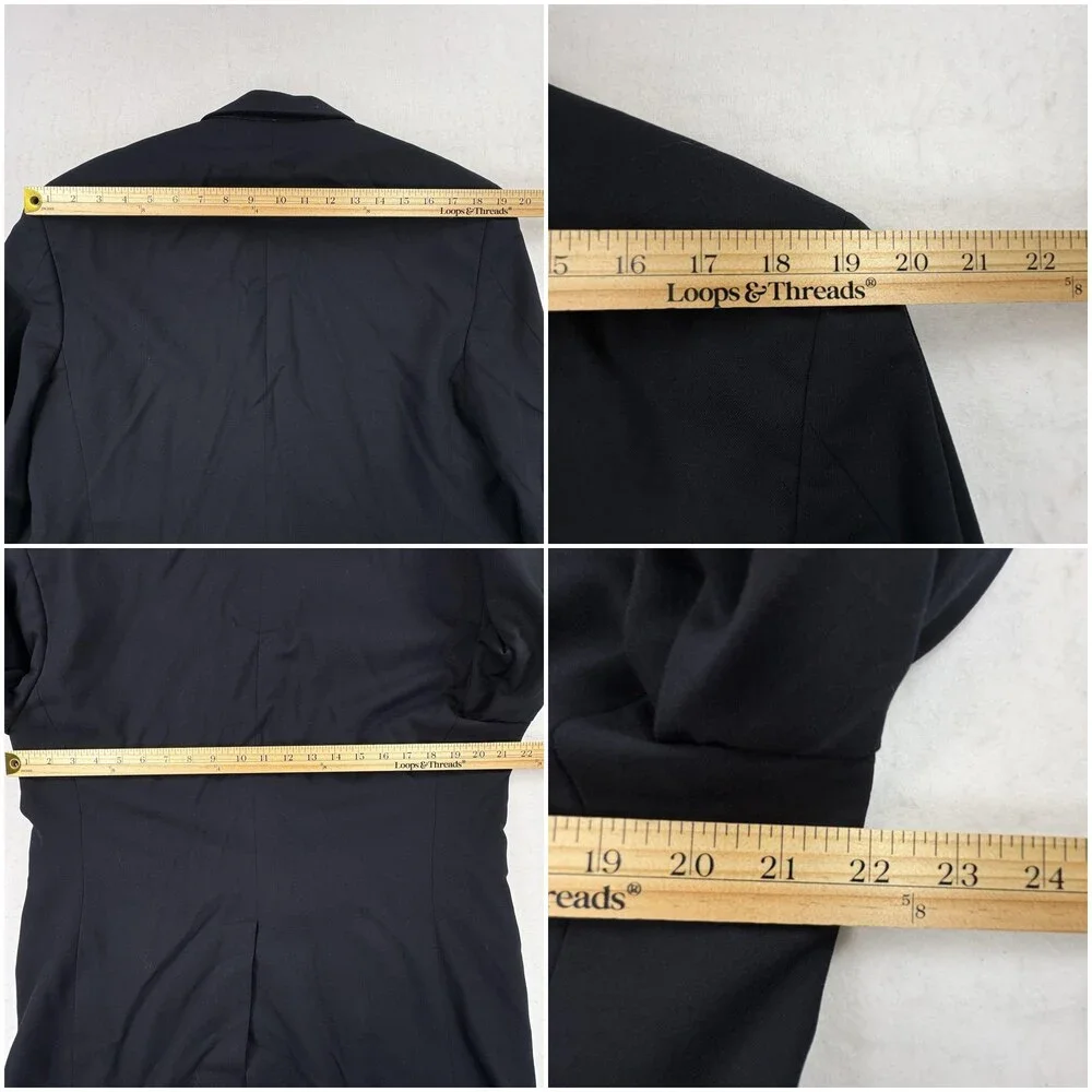 Vintage Brooks Brothers Brooksease Sport Coat Blazer Mens 41R Navy Blue Wool USA